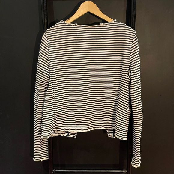 Maison Scotch One Button Stripped Jacket - Picture 2 of 4